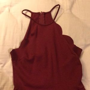 Burgundy Dress